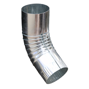 3″ Round Galvanized Steel Elbow 75°