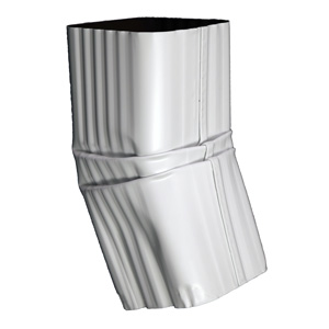 3″ Square Offset 22° (2 Crimp) Aluminum Elbow Custom Order